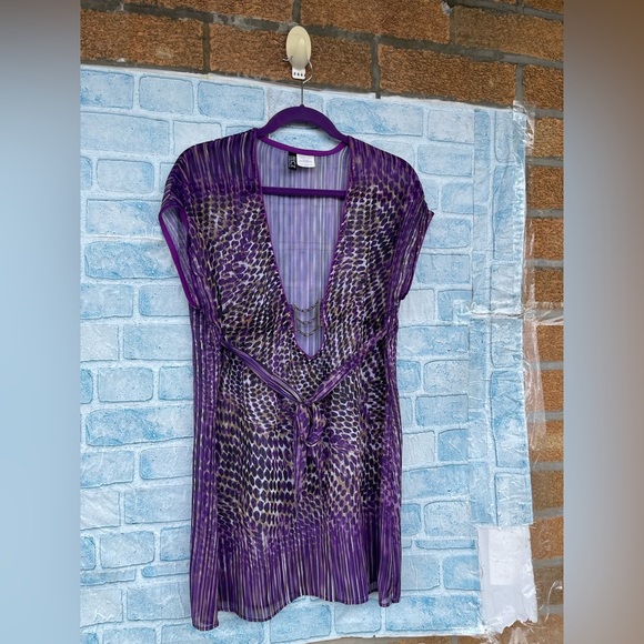 BECCA by Rebecca Virtue sheer swim resort coverup size XS/S - Picture 3 of 7